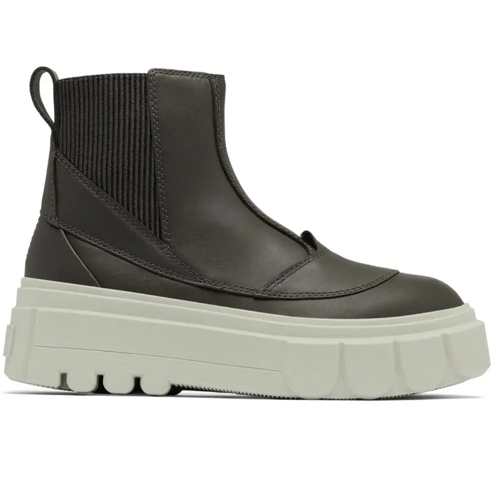 Sorel Black and White Platform Chelsea Ankle Boots